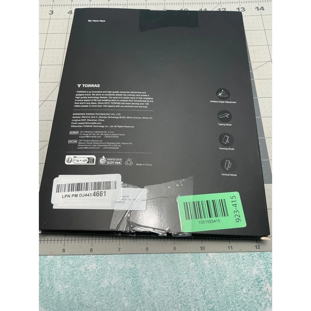 Torras iPad Pro 11 inch Case 2024 2025 Multi-Angle Kickstand Black M2NH25 NEW